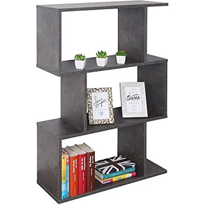 RICOO WM072-BG opbergrek, 97 x 70 x 25 cm, bibliotheek 3 dozen betongrijs RICOO WM072-BG opbergrek, 97 x 70 x 25 cm, bibliotheek 3 dozen betongrijs