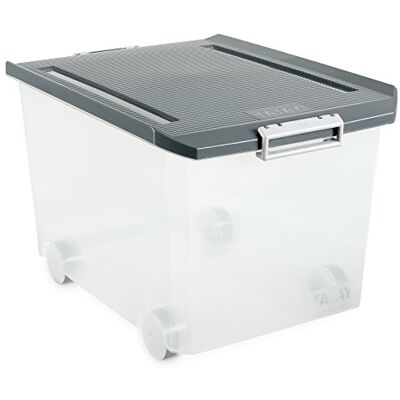 TATAY Opbergdoos met deksel, 60 l, multifunctioneel, BPA-vrij kunststof TATAY Opbergdoos met deksel, 60 l, multifunctioneel, BPA-vrij kunststof