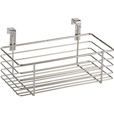 WENKO Kleine hangmand aan kastdeur of lade, metalen mand, 24 x 11,5 x 15 cm, verchroomd WENKO Kleine hangmand aan kastdeur of lade, metalen mand, 24 x 11,5 x 15 cm, verchroomd