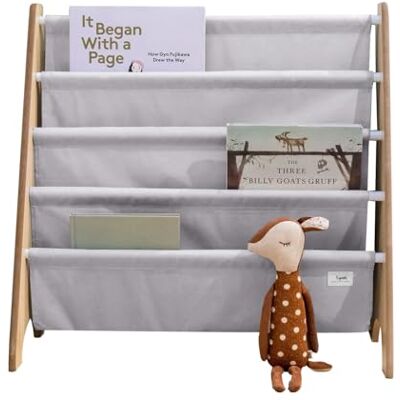 3 Sprouts Book Rack Light Grey 3 Sprouts Book Rack Light Grey