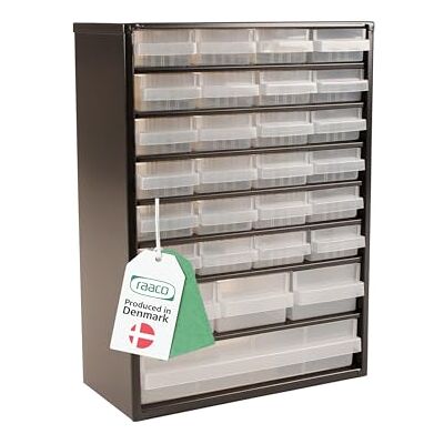 Raaco Ladekasten C9-28, belasting 26,4 kg, wandmontage, voor gereedschap Ladekasten C9-28: belasting 26,4 kg. Voor wandmontage en ordelijke opslag in de werkplaats, garage of magazijn. Raaco Ladekasten C9-28, belasting 26,4 kg, wandmontage, voor gereedschap Ladekasten C9-28: belasting 26,4 kg. Voor wandmontage en ordelijke opslag in de werkplaats, garage of magazijn.