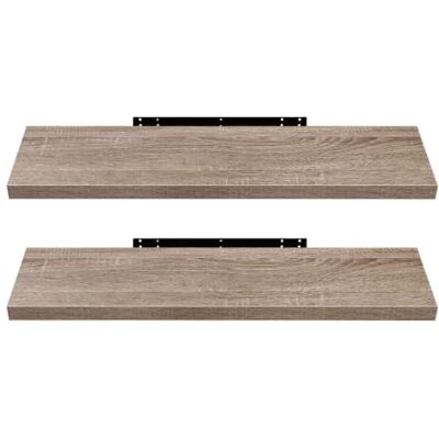 EUGAD 0118QJ-2 Set van 2 moderne houten wandplanken100 x 22,9 x 3,8 cm, eikengeel EUGAD 0118QJ-2 Set van 2 moderne houten wandplanken100 x 22,9 x 3,8 cm, eikengeel