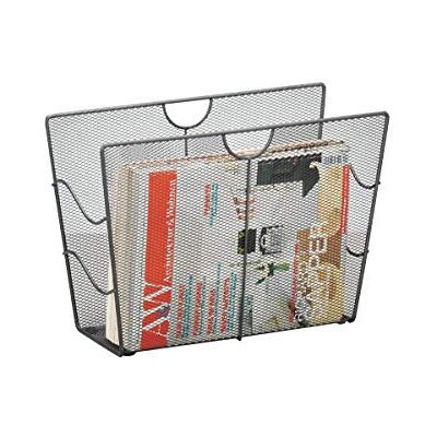 Zeller PRESENT 17742 tijdschriftenhouder van gevlochten mesh, 39 x 17,5 x 27 cm, antraciet Zeller PRESENT 17742 tijdschriftenhouder van gevlochten mesh, 39 x 17,5 x 27 cm, antraciet
