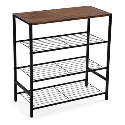 Versa Schoenenrek in 3 stijlhoogtes, afmetingen (h x b x b) 67 x 30 x 63 cm, kleur bruin Versa Schoenenrek in 3 stijlhoogtes, afmetingen (h x b x b) 67 x 30 x 63 cm, kleur bruin