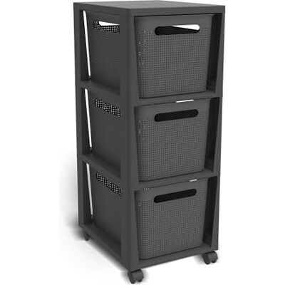 Rotho Brisen 3 Drawer Container, 3 x 16 Litres Rotho Brisen 3 Drawer Container, 3 x 16 Litres