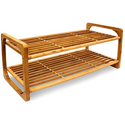 Relaxdays 10014858 schoenenrek van natuur, bamboe, 75 x 33 x 33 cm Relaxdays 10014858 schoenenrek van natuur, bamboe, 75 x 33 x 33 cm