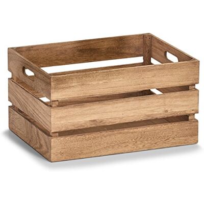 Zeller 15167 Vintage houten opbergdoos, bruin, ca. 39 x 29 x 21,5 cm Zeller 15167 Vintage houten opbergdoos, bruin, ca. 39 x 29 x 21,5 cm