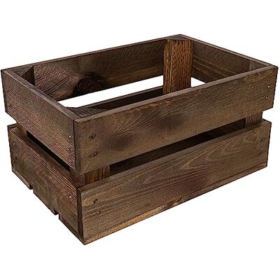 Creative Houten kist, wengé, 30 x 20 x 15 cm, vintage opslag, decoratieve houten kist Creative Houten kist, wengé, 30 x 20 x 15 cm, vintage opslag, decoratieve houten kist
