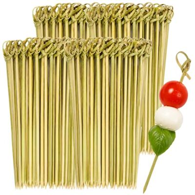 com-four ® 200 x snackspiesen van grondstoffen plantaardig bankstokjes houten spiesen met strikken feestspiesen cocktailspiesen com-four ® 200 x snackspiesen van grondstoffen plantaardig bankstokjes houten spiesen met strikken feestspiesen cocktailspiesen