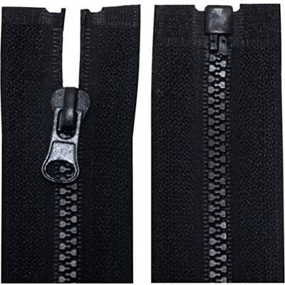 AERZETIX C63883 10 stuks ritssluitingen nr. 3 met geïnjecteerde kunststof tanden 75 cm deelbaar metalen schuifregelaar zwart ritssluiting voor kleding, naaien, jassen, mercerie AERZETIX C63883 10 stuks ritssluitingen nr. 3 met geïnjecteerde kunststof tanden 75 cm deelbaar metalen schuifregelaar zwart ritssluiting voor kleding, naaien, jassen, mercerie
