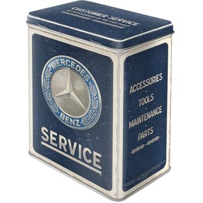 ART Mercedes-Benz Emblem Blue voorraaddoos, retro, L, 3 liter, cadeau-idee voor Mercedes-Benz, officieel gelicentieerd product (OLP), grote metalen koffiecontainer, vintage design ART Mercedes-Benz Emblem Blue voorraaddoos, retro, L, 3 liter, cadeau-idee voor Mercedes-Benz, officieel gelicentieerd product (OLP), grote metalen koffiecontainer, vintage design