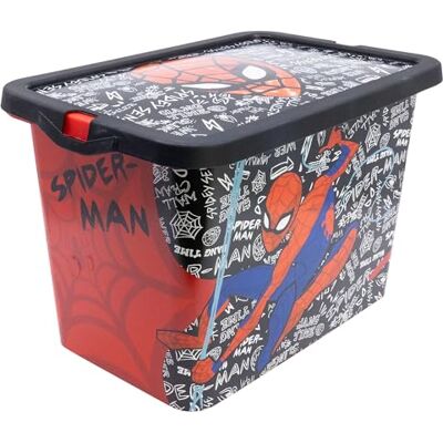 Stor Spiderman opbergdoos met kliksluiting 7 liter Stor Spiderman opbergdoos met kliksluiting 7 liter