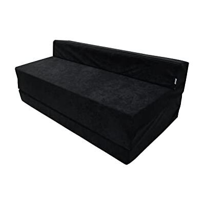 Natalia Spzoo Opvouwbare matras logeermatras met hoofdeinde 200x120x10 cm (0001 Zwart) Natalia Spzoo Opvouwbare matras logeermatras met hoofdeinde 200x120x10 cm (0001 Zwart)