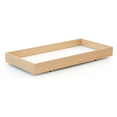 AT4 Bedlade ESSENTIEL gelakt beukenhout voor bed 60 x 120 cm universele lade van hout lade met 4 wielen hoogte 15 cm praktische en discrete container ruimtebesparend AT4 Bedlade ESSENTIEL gelakt beukenhout voor bed 60 x 120 cm universele lade van hout lade met 4 wielen hoogte 15 cm praktische en discrete container ruimtebesparend