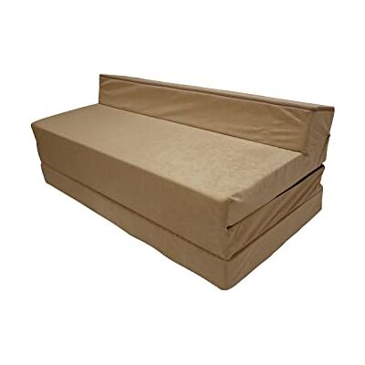 Natalia Spzoo Opvouwbare matras logeermatras met hoofdeinde 200x120x10 cm (1009 Beige) Natalia Spzoo Opvouwbare matras logeermatras met hoofdeinde 200x120x10 cm (1009 Beige)