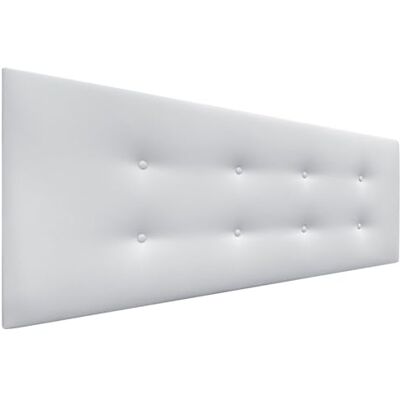 DHOME Hoofdbord van kunstleer of Aqualine Pro-stof, gestoffeerd, luxe bed, wit, kunstleer, 150 x 50 cm (150/160 cm bedden) DHOME Hoofdbord van kunstleer of Aqualine Pro-stof, gestoffeerd, luxe bed, wit, kunstleer, 150 x 50 cm (150/160 cm bedden)