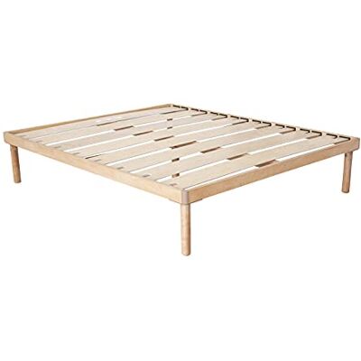 EvergreenWeb Houten lattenbodem met dubbele latten, 140 x 200 cm, demonteerbaar als set met 8 latten van beukenhout, orthopedisch, bedbodem of matras, versterkte structuur, 4 afneembare poten, oranje set EvergreenWeb Houten lattenbodem met dubbele latten, 140 x 200 cm, demonteerbaar als set met 8 latten van beukenhout, orthopedisch, bedbodem of matras, versterkte structuur, 4 afneembare poten, oranje set