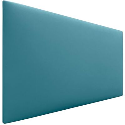 DHOME Hoofdbord van kunstleer, effen, van kunstleer, hoogte 70 cm, dikte 4 cm en 8 cm, voor muur, akoestisch, absorberend, slaapkamer, bed (kunstleer, turquoise, 90 cm, dikte 4 cm) DHOME Hoofdbord van kunstleer, effen, van kunstleer, hoogte 70 cm, dikte 4 cm en 8 cm, voor muur, akoestisch, absorberend, slaapkamer, bed (kunstleer, turquoise, 90 cm, dikte 4 cm)