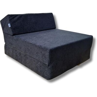 Natalia Spzoo Jeugdmatras, bed, opvouwbare futonstoel, keuze uit verschillende kleuren, lengte 160 cm, zwart Natalia Spzoo Jeugdmatras, bed, opvouwbare futonstoel, keuze uit verschillende kleuren, lengte 160 cm, zwart