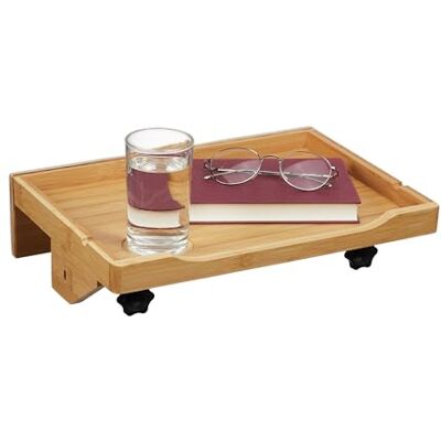 Relaxdays Mini nachtkastje om op te klikken voor bed en hoogslaper van voor hoogslaper, h x b x d: 9 x 36 x 25,5 cm, bamboe Relaxdays Mini nachtkastje om op te klikken voor bed en hoogslaper van voor hoogslaper, h x b x d: 9 x 36 x 25,5 cm, bamboe
