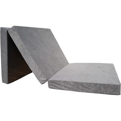 Natalia Spzoo Groot vouwmatras 190 x 90 x 8 cm voor een goede nachtrust zoals op wolken Vouwmatras met afneembare hoes 3-delige opvouwbare slaapmat (1008 grijs) Natalia Spzoo Groot vouwmatras 190 x 90 x 8 cm voor een goede nachtrust zoals op wolken Vouwmatras met afneembare hoes 3-delige opvouwbare slaapmat (1008 grijs)