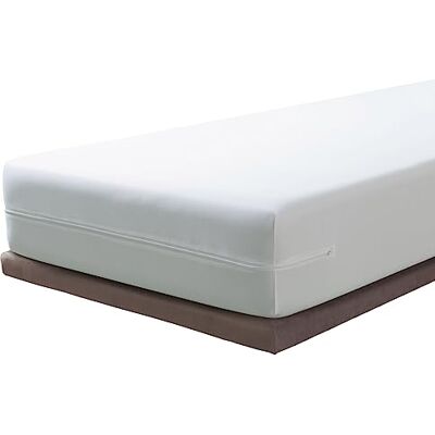 Savel Waterdichte en ademende matrashoes, 120 x 190/200 cm, met anti-mijtbehandeling, bescherming met ritssluiting, matrasbeschermer Oeko-Tex Savel Waterdichte en ademende matrashoes, 120 x 190/200 cm, met anti-mijtbehandeling, bescherming met ritssluiting, matrasbeschermer Oeko-Tex