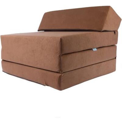 FORTISLINE Opvouwbaar logeermatras, afmetingen 200 x 70 x 10 cm (bruin) FORTISLINE Opvouwbaar logeermatras, afmetingen 200 x 70 x 10 cm (bruin)