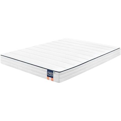 VASAGLE Matras 140 x 200 cm, dubbel, van traagschuim, gel, gemiddelde hardheid, H3, 7 zones, ademend, afneembare overtrek, machinewasbaar, 16 cm dik, wit, RMZ114W101 VASAGLE Matras 140 x 200 cm, dubbel, van traagschuim, gel, gemiddelde hardheid, H3, 7 zones, ademend, afneembare overtrek, machinewasbaar, 16 cm dik, wit, RMZ114W101