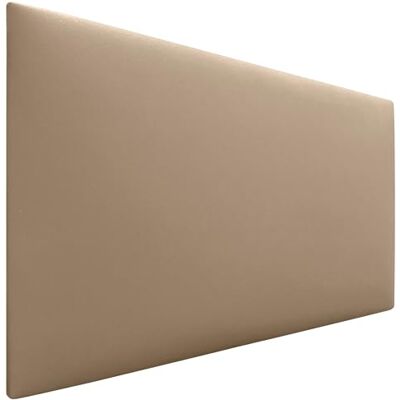 DHOME Hoofdbord van kunstleer, effen, hoogte 70 cm, dikte 4 cm en 8 cm, voor muur, akoestisch, absorberend, slaapkamer, bed (kunstleer, lichtbruin, 90 cm, dikte 8 cm) DHOME Hoofdbord van kunstleer, effen, hoogte 70 cm, dikte 4 cm en 8 cm, voor muur, akoestisch, absorberend, slaapkamer, bed (kunstleer, lichtbruin, 90 cm, dikte 8 cm)