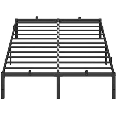 VASAGLE Bedframe voor tweepersoonsbed, 140 x 200 cm, metalen bed, bedframe, opbergruimte onder het bed, modern, logeerbed, eenvoudige montage, inktzwart RMB134B01 VASAGLE Bedframe voor tweepersoonsbed, 140 x 200 cm, metalen bed, bedframe, opbergruimte onder het bed, modern, logeerbed, eenvoudige montage, inktzwart RMB134B01