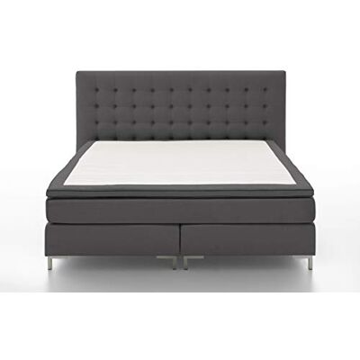 Atlantic Home Collection Anni Boxspringbed boxspringbed 140x200 cm donkergrijs Atlantic Home Collection Anni Boxspringbed boxspringbed 140x200 cm donkergrijs