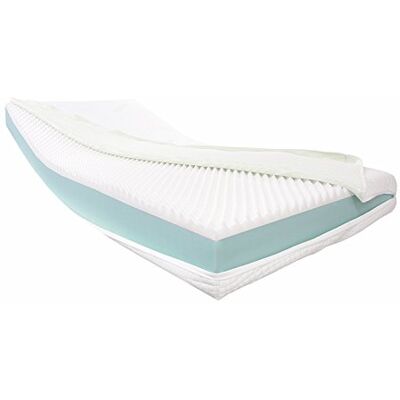 Dibapur ® Visco Orthopedische matras van visco-elastisch koudschuim (hoog gewicht naar keuze), kern ca. 16 cm, met gladde aloë vera overtrek, ca. 16,2 cm, Made in Germany (60 Dibapur ® Visco Orthopedische matras van visco-elastisch koudschuim (hoog gewicht naar keuze), kern ca. 16 cm, met gladde aloë vera overtrek, ca. 16,2 cm, Made in Germany (60