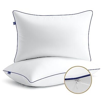 BedStory Set van 2 kussens, 65 x 65 cm, in hoogte verstelbaar, hypoallergeen, machinewasbaar BedStory Set van 2 kussens, 65 x 65 cm, in hoogte verstelbaar, hypoallergeen, machinewasbaar