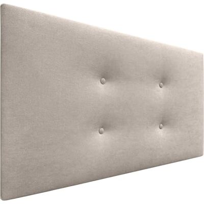 DHOME Hoofdbord van kunstleer of Aqualine Pro-stof, gestoffeerd, luxe bed, beige, stof, 2 rijen knopen, beige, stof, 90 x 50 cm (70/80/90 cm bedden) DHOME Hoofdbord van kunstleer of Aqualine Pro-stof, gestoffeerd, luxe bed, beige, stof, 2 rijen knopen, beige, stof, 90 x 50 cm (70/80/90 cm bedden)