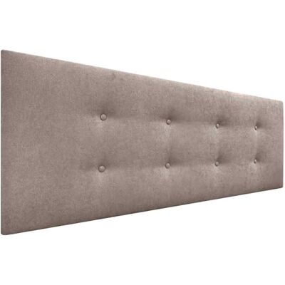DHOME Hoofdbord van kunstleer of Aqualine Pro-stof, gestoffeerd, luxe bed, bruin (aarde), stof, 2 rijen knopen, aardekleurig, stof, 160 x 50 cm (150/160 cm bedden) DHOME Hoofdbord van kunstleer of Aqualine Pro-stof, gestoffeerd, luxe bed, bruin (aarde), stof, 2 rijen knopen, aardekleurig, stof, 160 x 50 cm (150/160 cm bedden)