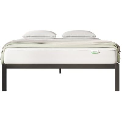 Novilla Bedframe voor tweepersoonsbed 180 x 200 cm, lattenbodem van hout, opbergruimte onder het bed, eenvoudig te installeren, perfect voor alle soorten bedden en matrassen, zwart Novilla Bedframe voor tweepersoonsbed 180 x 200 cm, lattenbodem van hout, opbergruimte onder het bed, eenvoudig te installeren, perfect voor alle soorten bedden en matrassen, zwart