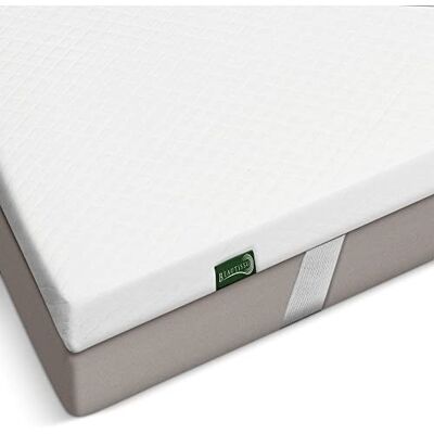 Beautissu BeauNuit GT Topper van visco-elastisch schuim voor tweepersoonsbed, 180 x 200 cm, verkoelende matrasbeschermer voor boxspringbedden en matrassen tot 30 cm, antislip en Beautissu BeauNuit GT Topper van visco-elastisch schuim voor tweepersoonsbed, 180 x 200 cm, verkoelende matrasbeschermer voor boxspringbedden en matrassen tot 30 cm, antislip en