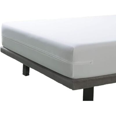 Savel Waterdichte en ademende matrashoes, 180 x 190/200 cm, met anti-mijtbehandeling, bescherming met ritssluiting, matrasbeschermer Oeko-Tex Savel Waterdichte en ademende matrashoes, 180 x 190/200 cm, met anti-mijtbehandeling, bescherming met ritssluiting, matrasbeschermer Oeko-Tex