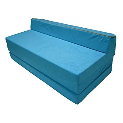 Natalia Spzoo Opvouwbare matras logeermatras met hoofdeinde 200x120x10 cm (1331 Lichtblauw) Natalia Spzoo Opvouwbare matras logeermatras met hoofdeinde 200x120x10 cm (1331 Lichtblauw)