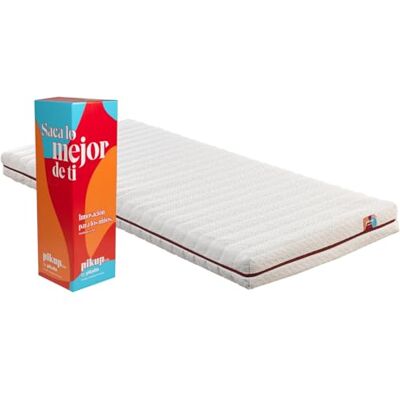 PIKOLIN Pikup Kids Matelas 90 x 200 cm lit superposé en mousse HR Extra Confort Housse lavable Haute respirabilité PIKOLIN Pikup Kids Matelas 90 x 200 cm lit superposé en mousse HR Extra Confort Housse lavable Haute respirabilité