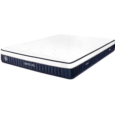 Cecotec Flow CecoFresh 2700 CoolConfort Hybrid hybride matras, 105 x 200 cm, meerdere lagen, pocketveringkern en CoolComfort-technologie, verkoelend gevoel, hoge hardheid, hoogte 27 cm Cecotec Flow CecoFresh 2700 CoolConfort Hybrid hybride matras, 105 x 200 cm, meerdere lagen, pocketveringkern en CoolComfort-technologie, verkoelend gevoel, hoge hardheid, hoogte 27 cm