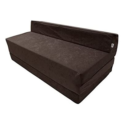Natalia Spzoo Opvouwbare matras logeermatras met hoofdeinde 200x120x10 cm (1021 Bruin) Natalia Spzoo Opvouwbare matras logeermatras met hoofdeinde 200x120x10 cm (1021 Bruin)