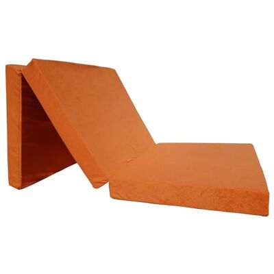 Natalia Spzoo ® Futonmatras, opvouwbaar, 195 x 65 x 8 cm, keuze uit verschillende kleuren (oranje 1333) Natalia Spzoo ® Futonmatras, opvouwbaar, 195 x 65 x 8 cm, keuze uit verschillende kleuren (oranje 1333)