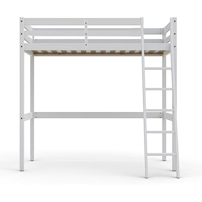 Weber Mezzanine Studio bed 90 x 190 cm + 1 lattenbodem / wit Weber Mezzanine Studio bed 90 x 190 cm + 1 lattenbodem / wit