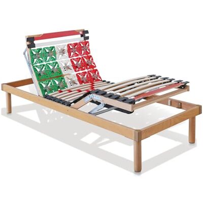 EvergreenWeb Elektrisch eenpersoonsbed, 80 x 190 cm, met medisch apparaat, inklapbaar, houten latten en kantelplaten, orthopedisch, versterkte structuur, 4 afneembare poten EvergreenWeb Elektrisch eenpersoonsbed, 80 x 190 cm, met medisch apparaat, inklapbaar, houten latten en kantelplaten, orthopedisch, versterkte structuur, 4 afneembare poten