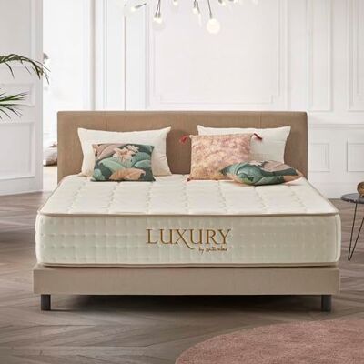 naturalex Luxury Matras 180 x 200 cm, hybride kern, dikte 30 cm Pocketvering – HR-schuim premium – Blue Latex – medium stevige ondersteuning – onafhankelijk liggen – ademend – 7 zones naturalex Luxury Matras 180 x 200 cm, hybride kern, dikte 30 cm Pocketvering – HR-schuim premium – Blue Latex – medium stevige ondersteuning – onafhankelijk liggen – ademend – 7 zones