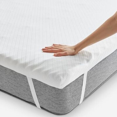 PIKOLIN Home Matrasbeschermer van visco-elastisch schuim met meerdere zones, dikte 7 cm, voor 80 bedden, afneembare en ademende overtrek, 80 x 190 cm PIKOLIN Home Matrasbeschermer van visco-elastisch schuim met meerdere zones, dikte 7 cm, voor 80 bedden, afneembare en ademende overtrek, 80 x 190 cm