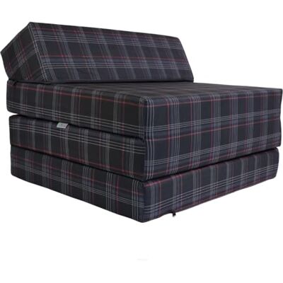 FORTISLINE Vouwmatras 200 x 70 x 10 cm in 3 delen Campingbed H2 met wasbare overtrek Gast- en reismatras FORTISLINE Vouwmatras 200 x 70 x 10 cm in 3 delen Campingbed H2 met wasbare overtrek Gast- en reismatras