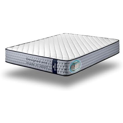 Cecotec Flow 6700 Hybrid visco-elastische matras met pocketvering, 90 x 200 cm, meerdere lagen, hoogte 26 cm, hoge sterkte, onafhankelijkheid van ligoppervlakken, ademend vermogen, dubbelzijdig Cecotec Flow 6700 Hybrid visco-elastische matras met pocketvering, 90 x 200 cm, meerdere lagen, hoogte 26 cm, hoge sterkte, onafhankelijkheid van ligoppervlakken, ademend vermogen, dubbelzijdig