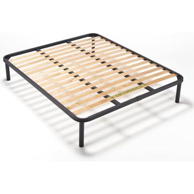 EvergreenWeb Tweepersoons houten Lattenbodem 150x200 Orthopedisch, Versterkt 4 Afneembare Poten, Ijzeren Structuur, Ingebouwde bedbodem voor alle soorten Bedden en Matrassen Aanbieding EvergreenWeb Tweepersoons houten Lattenbodem 150x200 Orthopedisch, Versterkt 4 Afneembare Poten, Ijzeren Structuur, Ingebouwde bedbodem voor alle soorten Bedden en Matrassen Aanbieding